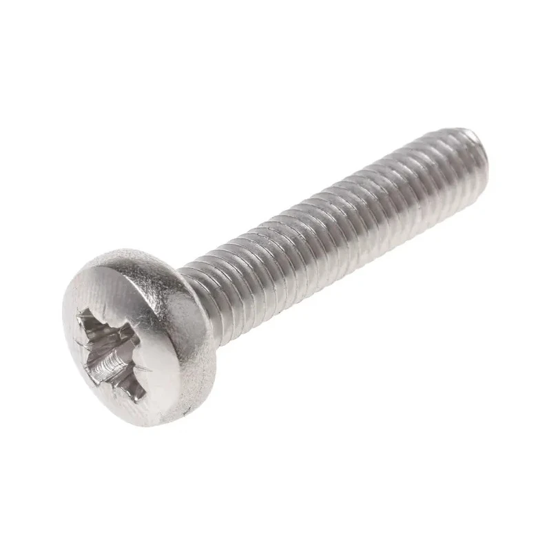 RS PRO Pozidriv Pan Head Stainless Steel Machine Screw M6 30 mm 190-636