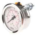 WIKA Stainless Steel Case Pressure Gauge G 1/4 Male Thread 6 bar Maximum Pressure 60°C Operating Temperature Model 7075538