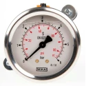 WIKA Stainless Steel Case Pressure Gauge G 1/4 Male Thread 6 bar Maximum Pressure 60°C Operating Temperature Model 7075538
