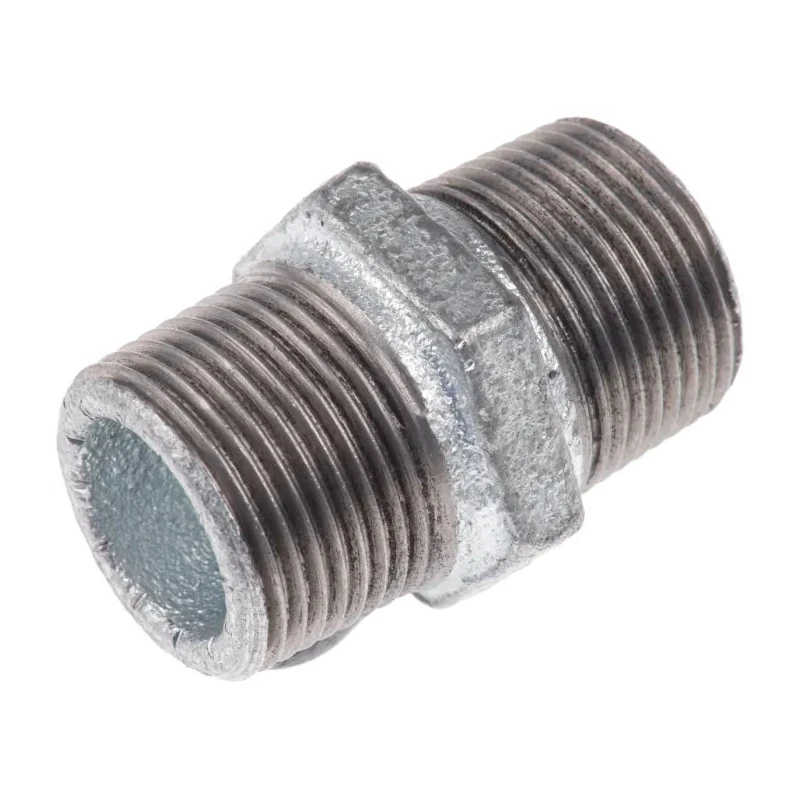 Georg Fischer Galvanised Malleable Iron Fitting Nipple Male BSPT 3/4 in to Male British Standard 770280205