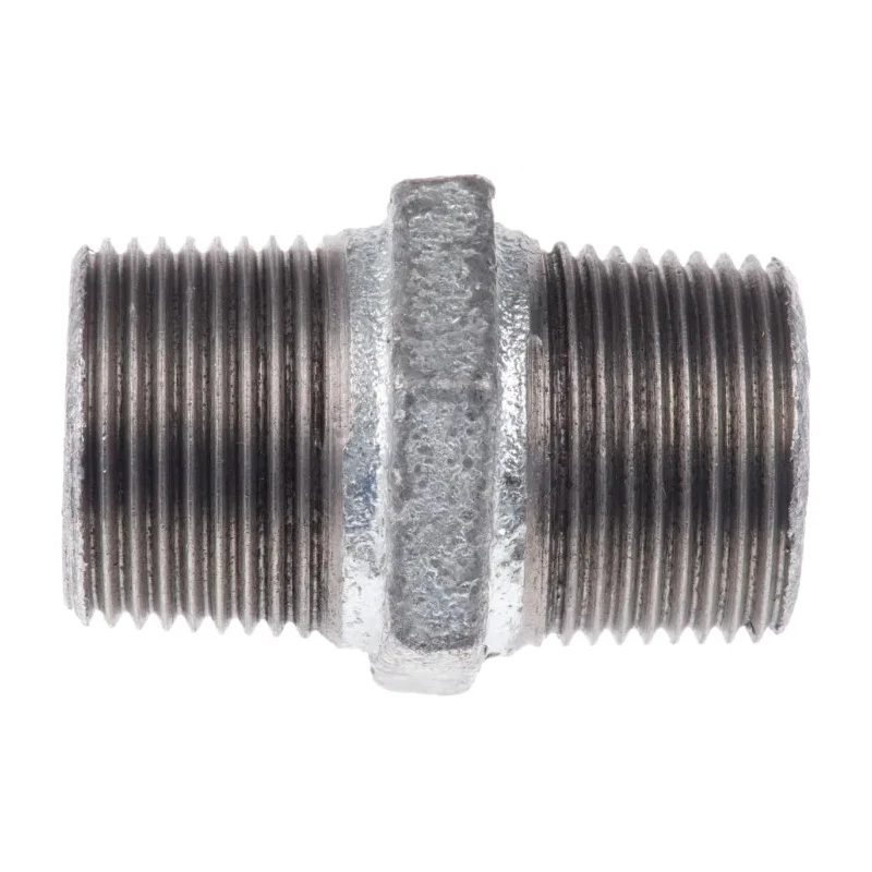 Georg Fischer Galvanised Malleable Iron Fitting Nipple Male BSPT 3/4 in to Male British Standard 770280205