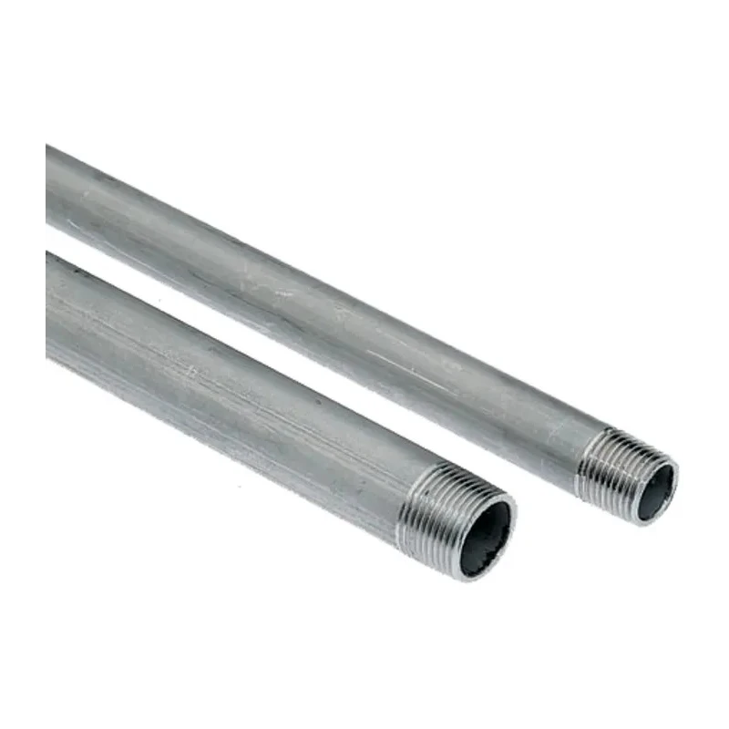 RS PRO Galvanised Stainless Steel Pipe, 2 m Length, 3/4 in BSPT Thread, 26.4 mm Nominal Diameter, 2.87 mm Wall 190-844
