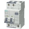 Siemens Residual Current Circuit Breaker with Overload Protection 40A, 2-Pole, 30 mA Trip Sensitivity 5SU1324-6FA40