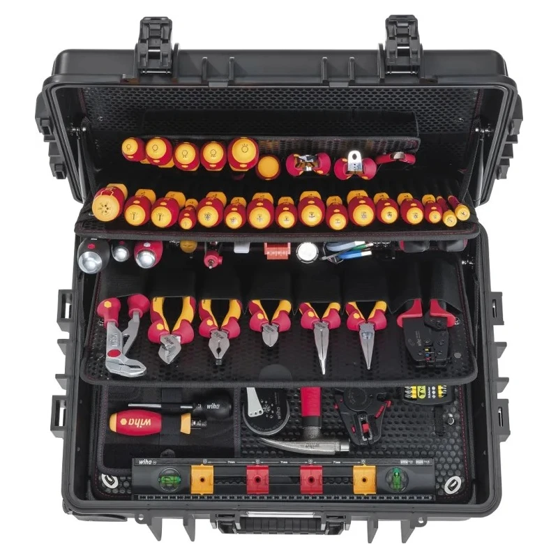 Wiha 116 Piece Electrician Tool Kit with Case VDE/1000V Approved 42069