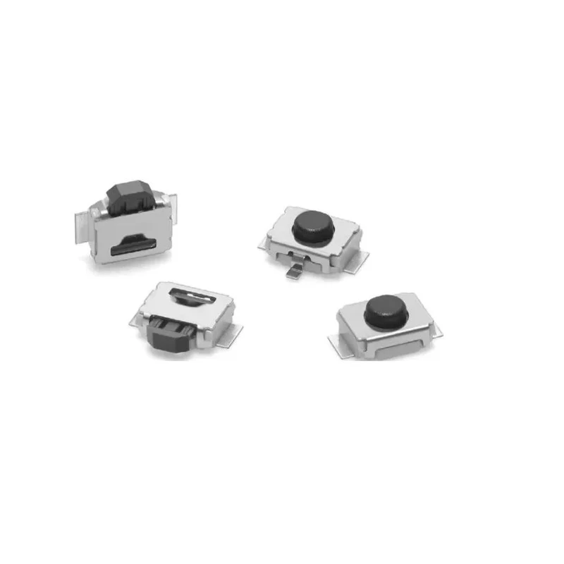 Omron Black Surface Mount Tactile Switch 2.5mm Actuator Length SPST 50mA IP40 