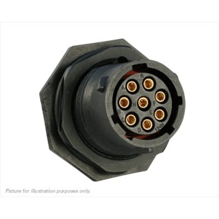 Souriau Sunbank by Eaton Circular Connector, 8 Contacts, Panel Mount, Standard Size, Plug Female, IP68 IP69K Rated UTS7128S