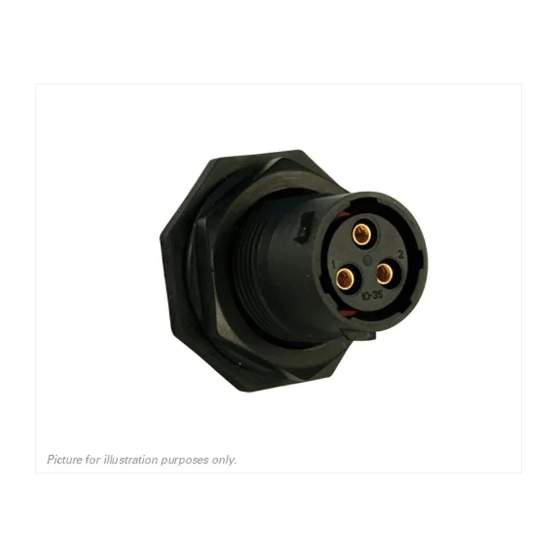 Souriau Sunbank by Eaton Circular Connector, 3 Contacts, Panel Mount, Standard Size, Plug, Female, IP68 IP69K, 16A UTS7103S