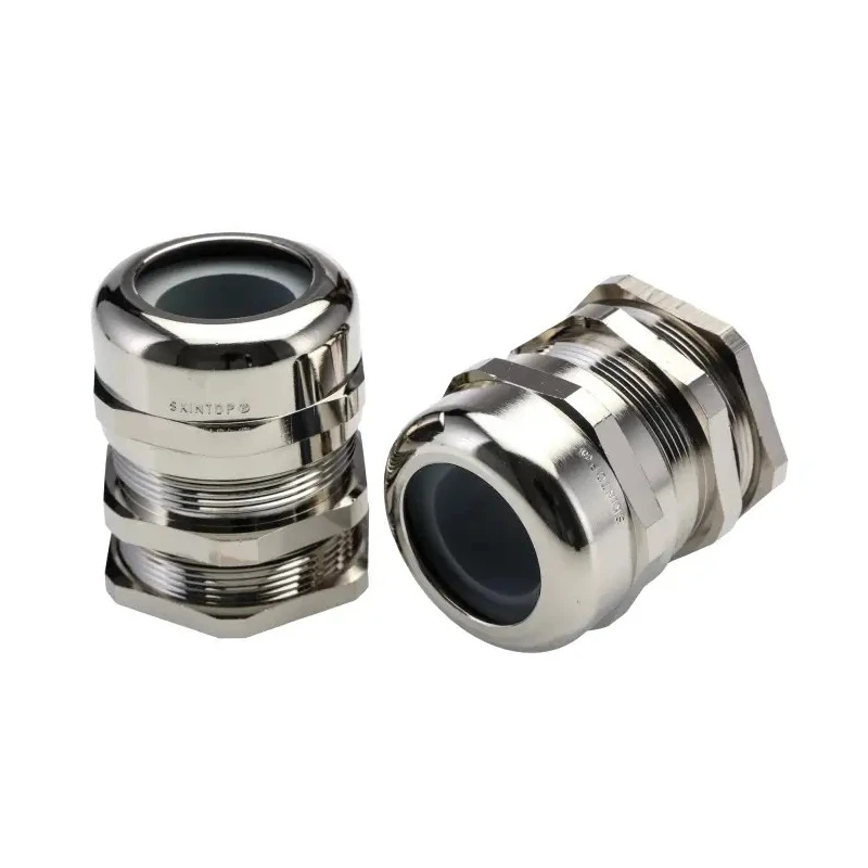 Lapp SKINTOP Series 10 Cable Gland, Nickel-Plated Brass, Suitable for 19-26mm Cable Diameter, PG36 Thread 52003560+52015831