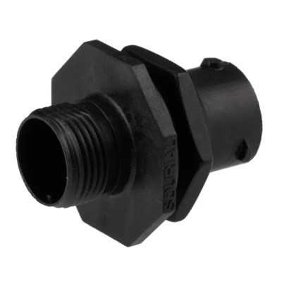 Souriau Sunbank by Eaton Circular Connector, 4 Contacts, Panel Mount, Standard Size, Plug, Female, IP68, IP69K UTS7104S