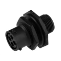 Souriau Sunbank by Eaton Circular Connector, 4 Contacts, Panel Mount, Standard Size, Plug, Female, IP68, IP69K UTS7104S