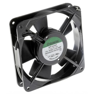 Sunon SP Series 120 mm Square Frame AC Axial Fan 115V AC 13W 130mA Sleeve Bearing SP103AT-1122LSL.GN