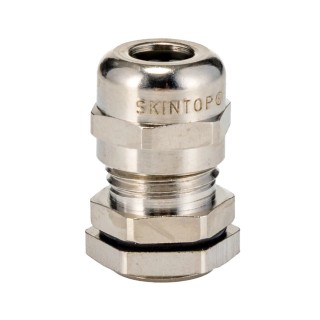 Lapp SKINTOP Series 100 Cable Gland, Nickel-Plated Brass, PG7 Thread Size, IP68 Waterproof, 2-5mm Cable 52003490+52015770