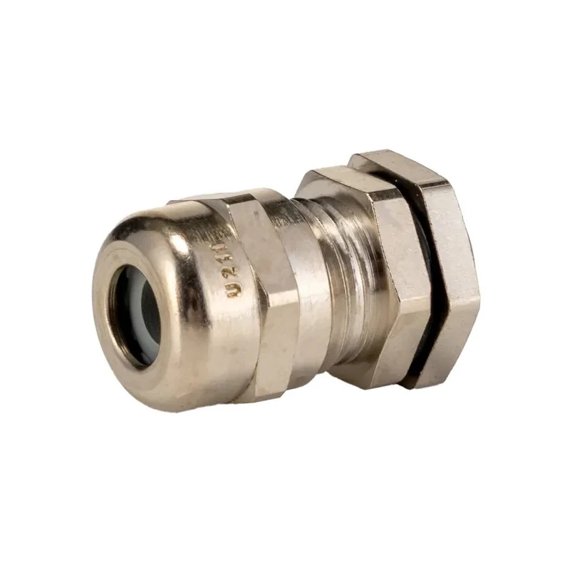 Lapp SKINTOP Series 100 Cable Gland, Nickel-Plated Brass, PG7 Thread Size, IP68 Waterproof, 2-5mm Cable 52003490+52015770