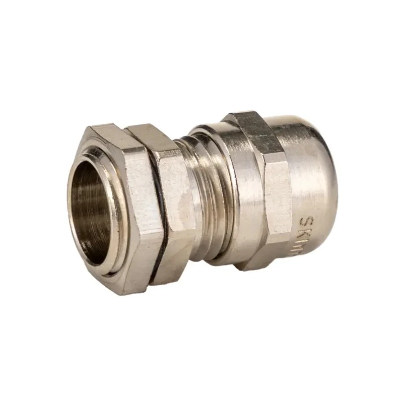 Lapp SKINTOP Series 100 Cable Gland, Nickel-Plated Brass, PG7 Thread Size, IP68 Waterproof, 2-5mm Cable 52003490+52015770