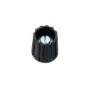 Elma Potentiometer Knob Black Polyamide 14.5 mm Outside Diameter 0.25 in Shaft Diameter 020-3525