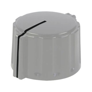 Elma Potentiometer Knob Grey Polyamide 21 mm Outside Diameter 0.25 in Shaft Diameter 023-4510