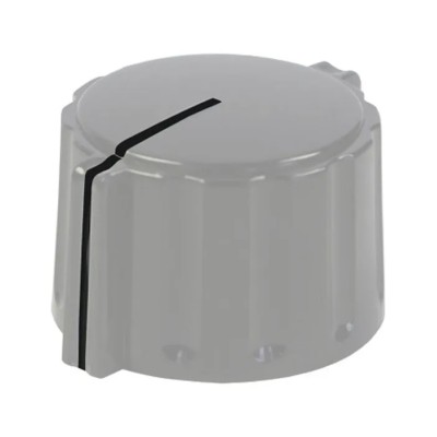 Elma Potentiometer Knob Grey Polyamide 21 mm Outside Diameter 0.25 in Shaft Diameter 023-4510