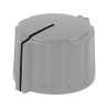 Elma Potentiometer Knob Grey Polyamide 21 mm Outside Diameter 0.25 in Shaft Diameter 023-4510