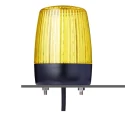 AUER Signal PCH Series Yellow LED Beacon 240V AC/DC Steady Flashing Tube Mount 75mm Base Diameter 860507313