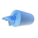 Wiper Supply Services Ltd Centre Feed Roll Cloths Blue Polyester Cleaning Cloths for Hands Dry Use Single Ply W0179