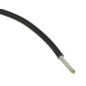 TE Connectivity 100 g Series Black Harsh Environment Wire Polymer Jacket, 100 m Length, Tinned Copper 100G0111-2.50-0