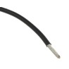 TE Connectivity 100 g Series Black Harsh Environment Wire Polymer Jacket, 100 m Length, Tinned Copper 100G0111-2.50-0