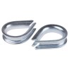 RS PRO Galvanised Steel Thimble for Use with 6mm Diameter Wire Rope With6