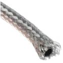 TE Connectivity Expandable Braided Copper Silver Cable Sleeve 10m Length 7-14 mm Diameter RayBraid RAY-101-7.5(10)CK0610
