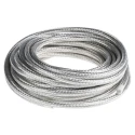 TE Connectivity Expandable Braided Copper Silver Cable Sleeve 10m Length 7-14 mm Diameter RayBraid RAY-101-7.5(10)CK0610