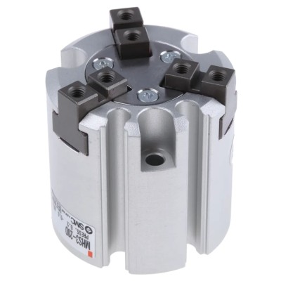 SMC 3 Finger Double Acting Pneumatic Gripper 20mm Bore Diameter 0.6 MPa Max Operating Pressure MHS3-20D