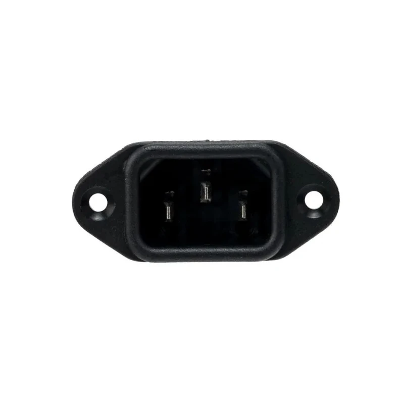 Bulgin C14 Straight Panel Mount IEC Connector, 250V, 10A, Male, Quick Connect PX0580/63