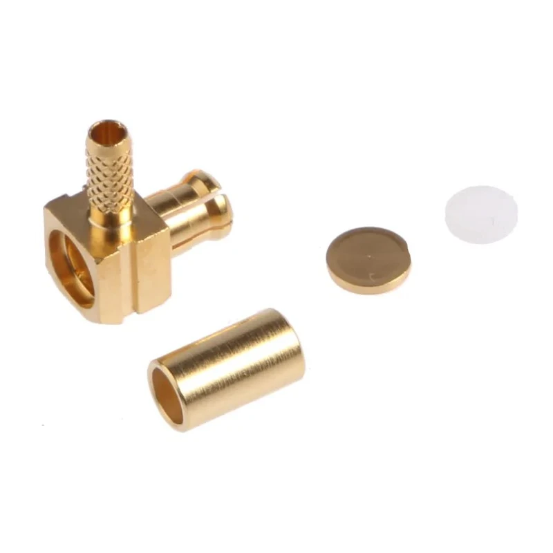 RS PRO MCX Series Coaxial Connector Cable Male MCX, 50 Ω, Right Angle Body Crimp R113182000W