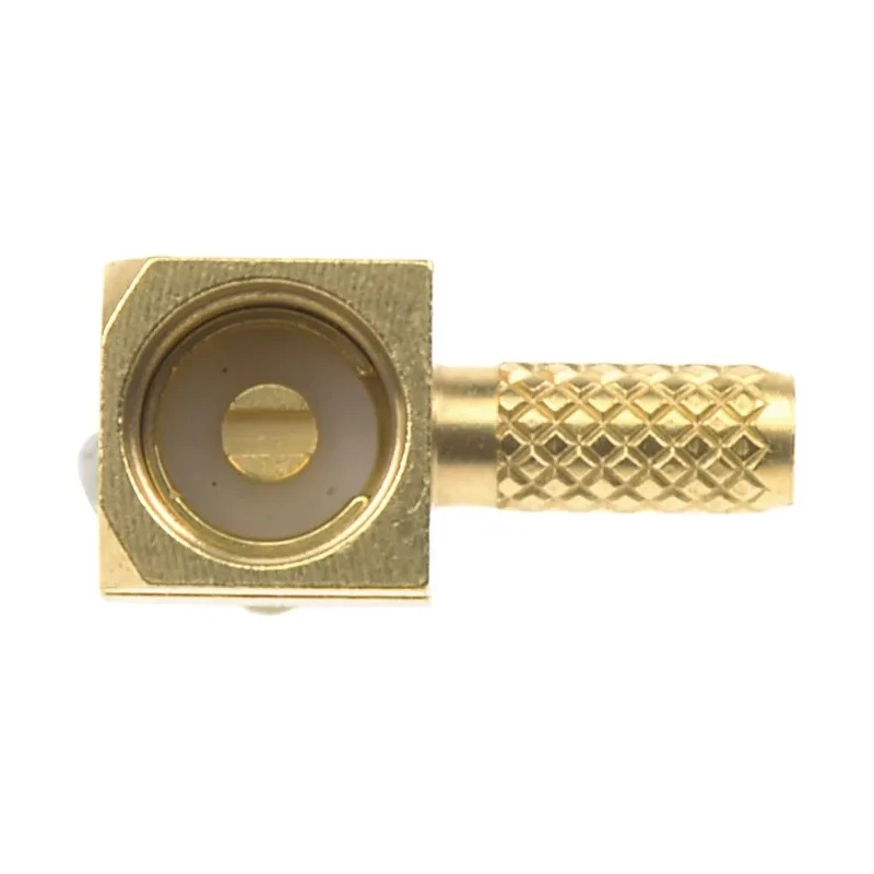 RS PRO MCX Series Coaxial Connector Cable Male MCX, 50 Ω, Right Angle Body Crimp R113182000W