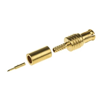 IMS MCX Series 50 Ω Coaxial Connector Cable Male MCX, Straight Body Crimp R113081000W