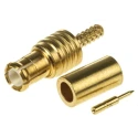 IMS MCX Series 50 Ω Coaxial Connector Cable Male MCX, Straight Body Crimp R113081000W