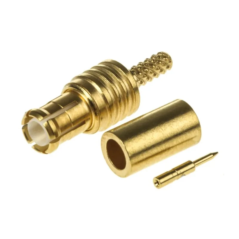 IMS MCX Series 50 Ω Coaxial Connector Cable Male MCX, Straight Body Crimp R113081000W