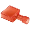TE Connectivity Ultra-Fast .250 Red Insulated Male Spade Connector, Crimp, 6.3 x 0.8 mm Tab Size 22 AWG to 18 AWG 2-520103-2