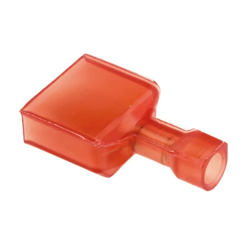 TE Connectivity Ultra-Fast .250 Red Insulated Male Spade Connector, Crimp, 6.3 x 0.8 mm Tab Size 22 AWG to 18 AWG 2-520103-2
