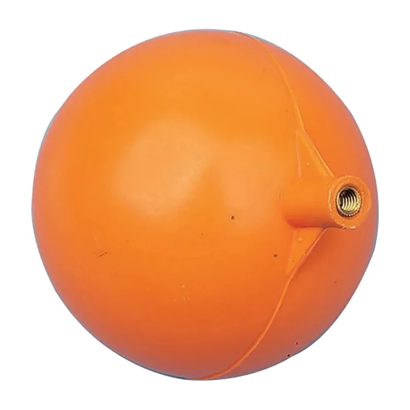 Pegler Yorkshire Tank & Cistern Float Orange, 1-1/2 in Connection Size, 10 in Float Diameter 596036