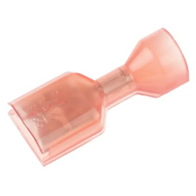 TE Connectivity Ultra-Fast .250 Red Insulated Female Spade Connector, Crimp, 6.35 x 0.81 mm Tab Size 22 AWG to 18 2-520264-2