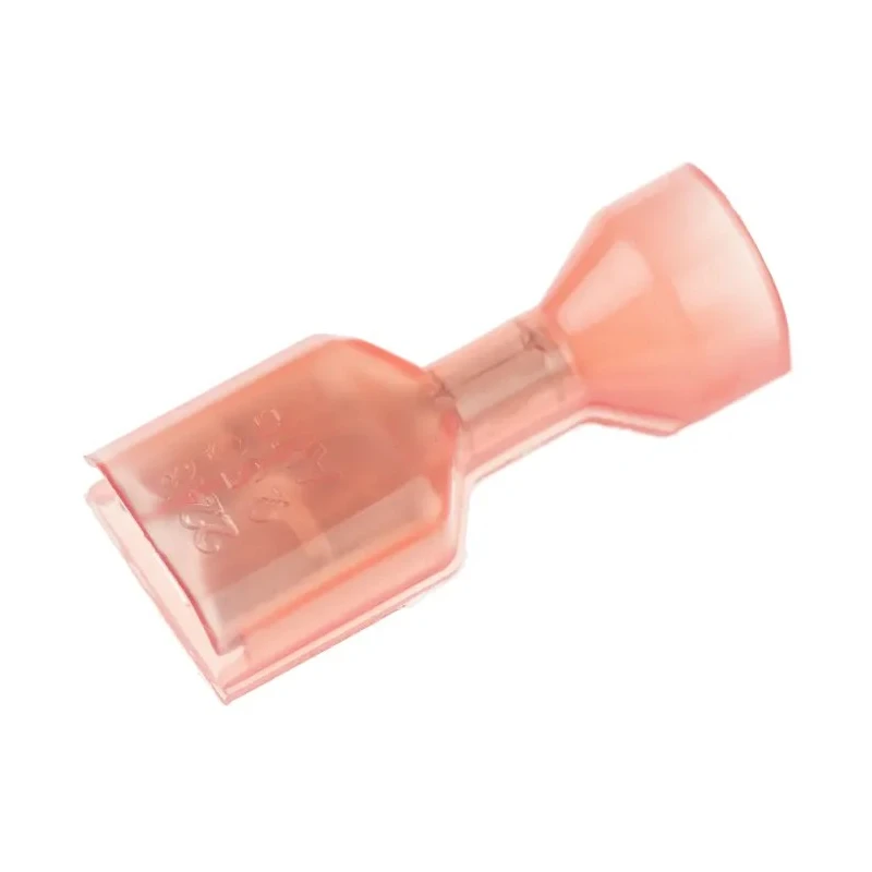 TE Connectivity Ultra-Fast .250 Red Insulated Female Spade Connector, Crimp, 6.35 x 0.81 mm Tab Size 22 AWG to 18 2-520264-2