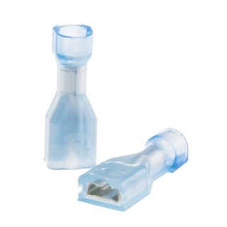 RS PRO TE Connectivity Ultra-Fast Plus .187 Blue Insulated Female Spade Connector Crimp 4.75 x 0.81 mm 3-520412-2