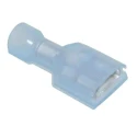 RS PRO Ultra-Fast .250 Blue Insulated Female Spade Connector Crimp 6.35 x 0.81 mm Tab Size 16 AWG to 14 AWG 3-350820-2