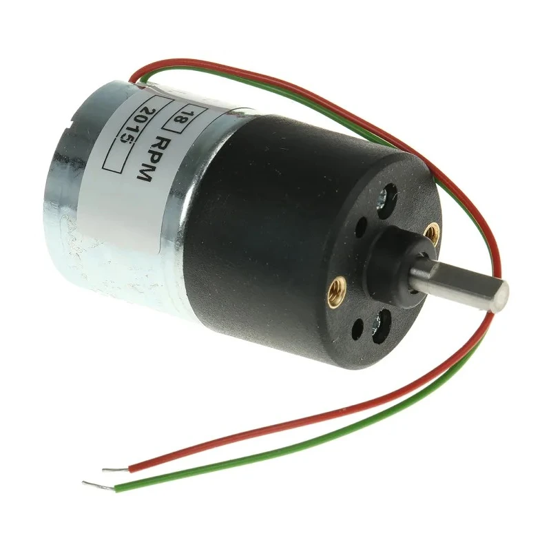 McLennan Servo Supplies Geared DC Motor 12V 8 Ncm Torque 18rpm Speed 4mm Shaft Diameter 1271-12-90