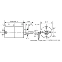 McLennan Servo Supplies Geared DC Motor 12V 8 Ncm Torque 18rpm Speed 4mm Shaft Diameter 1271-12-90
