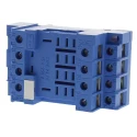 Finder 8 Way 250V AC DIN Rail Relay Socket, Screw Terminal, 12A Current, for use with 56.34 Series Relay 96.74SMA