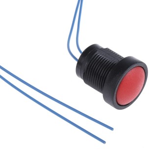 ITW Switches Push Button Switch Momentary Panel Mount 16 mm Cutout SPST Clear LED IP67 250V 10A 49-59112