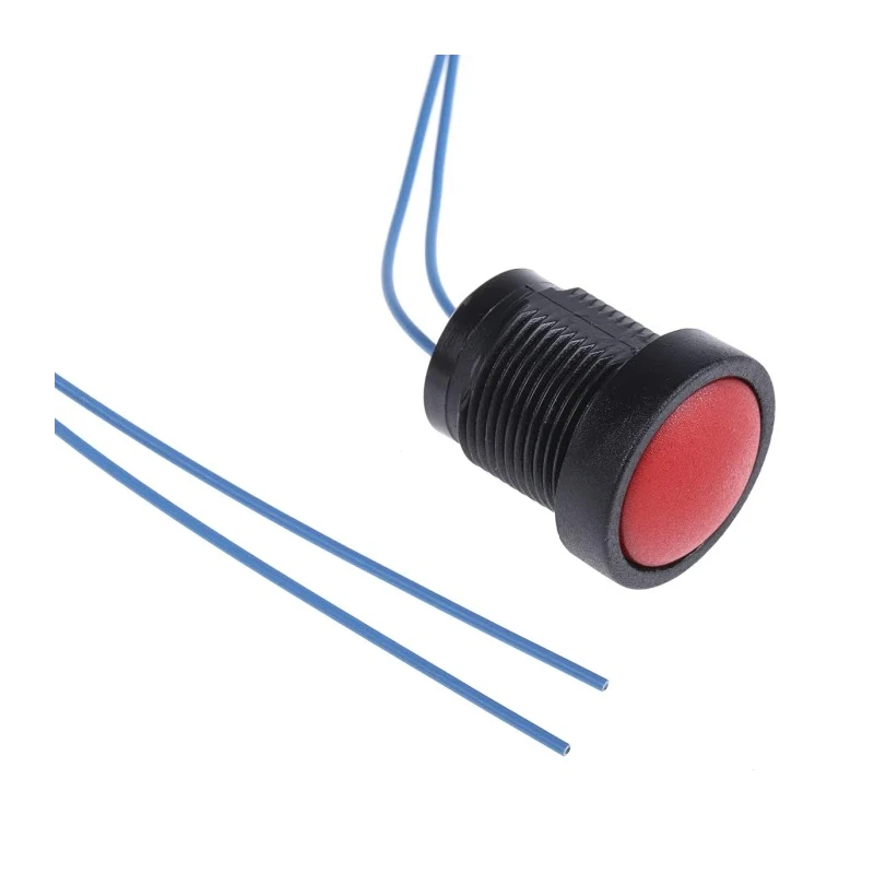 ITW Switches Push Button Switch Momentary Panel Mount 16 mm Cutout SPST Clear LED IP67 250V 10A 49-59112