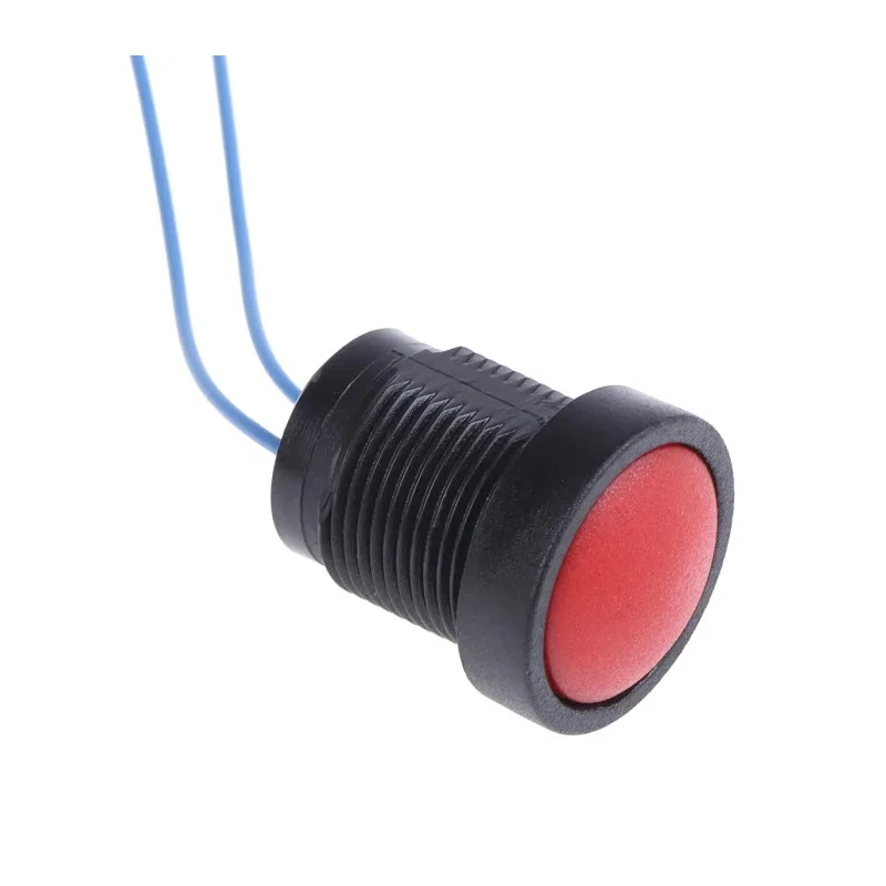 ITW Switches Push Button Switch Momentary Panel Mount 16 mm Cutout SPST Clear LED IP67 250V 10A 49-59112