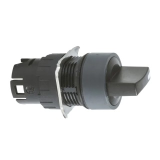 Schneider Electric Harmony XB6 Series 2 Position Selector Switch Head 16mm Cutout Black Handle IP65 ZB6AD28